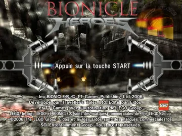 Bionicle Heroes screen shot title